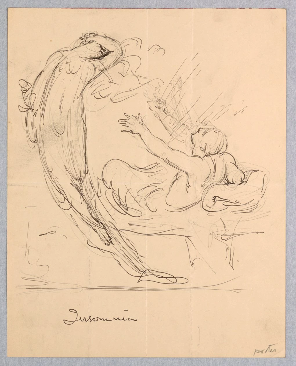 Insonnia, studio per un poster per il composto di sedano di Paine - Smithsonian Institution, Gift of Mrs